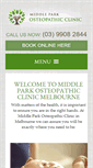 Mobile Screenshot of middleparkosteopathicclinic.com.au